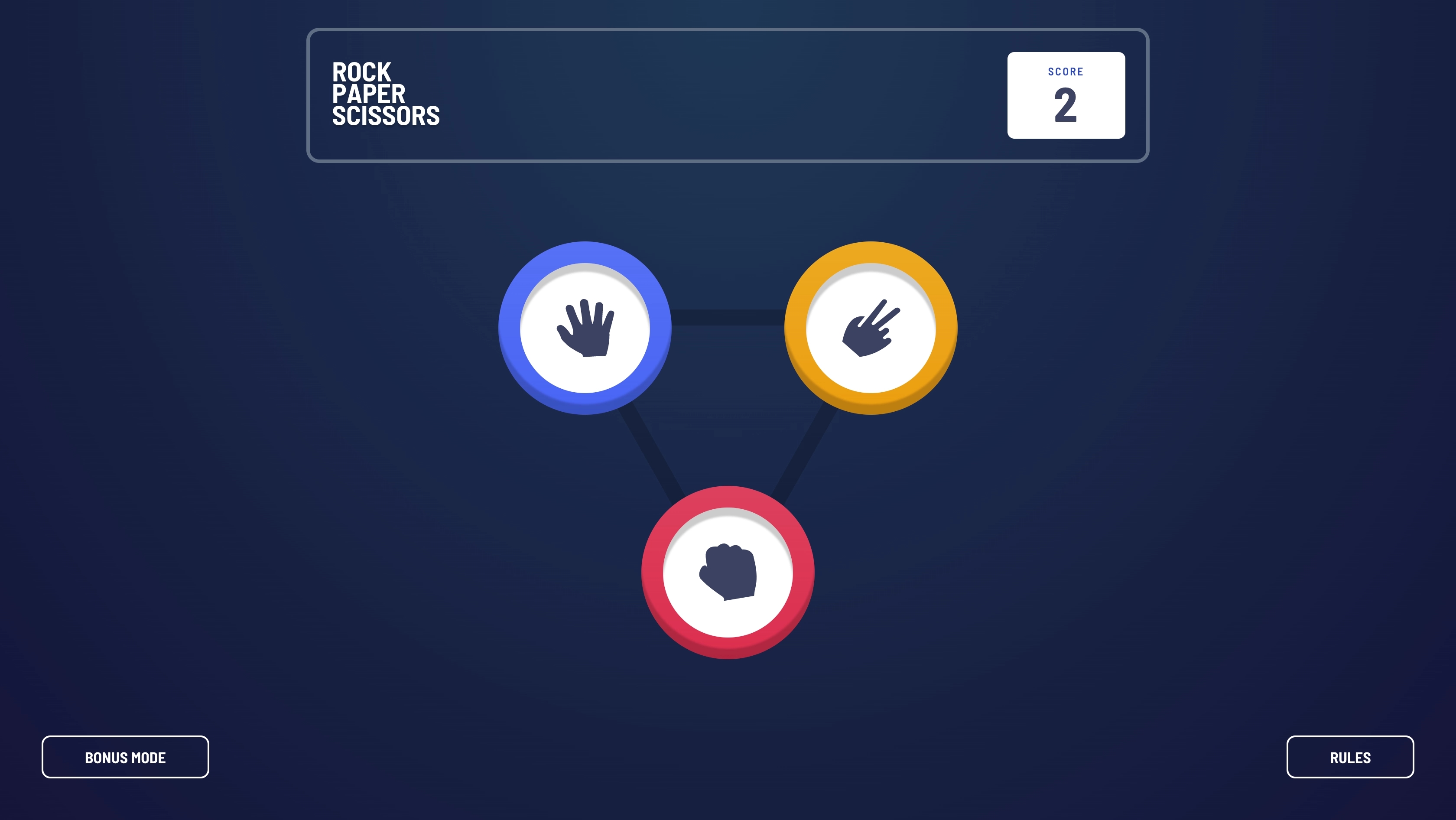 Rock Paper Scissors website